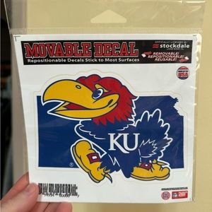 Kansas Jayhawks Movable Decal NWT